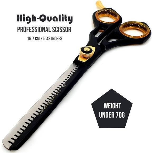 Professional Barber Shears Kit Tools - Hair Cutting Scissors Set for Hairdresser - Picture 3 of 7